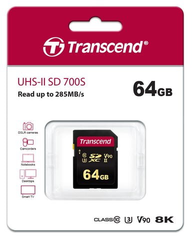 TRANSCEND minniskort SD UHS-II V90 64GB