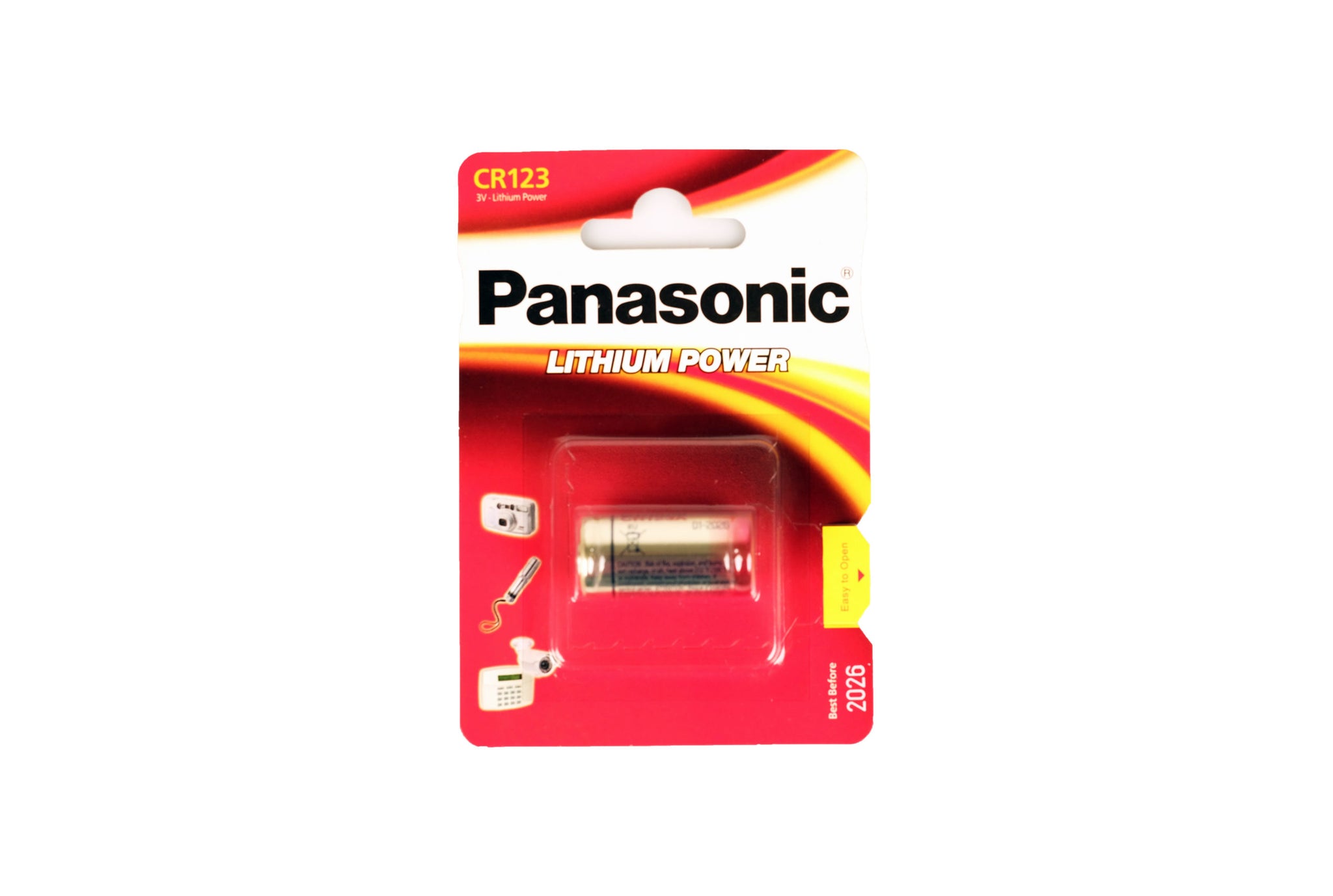 PANASONIC battery CR-123 Lithium 6V