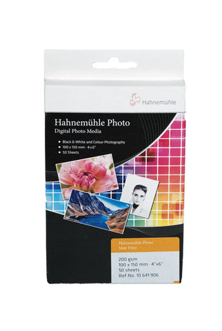 HAHNEMÜHLE Photo Matt Fiber 200gsm, 10x15 -50bl